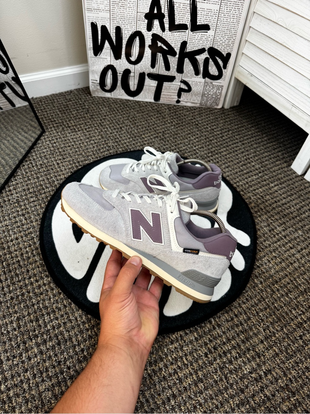 New Balance 574 Cordura Rain Cloud Grey U574YGD Men’s US 10 EU 44